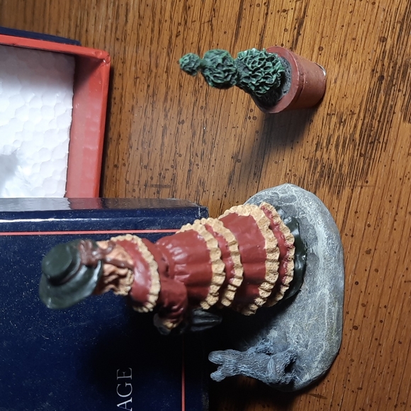 Lang and Wise Liberty Village Lady with dog and topiary - Picture 2 of 6